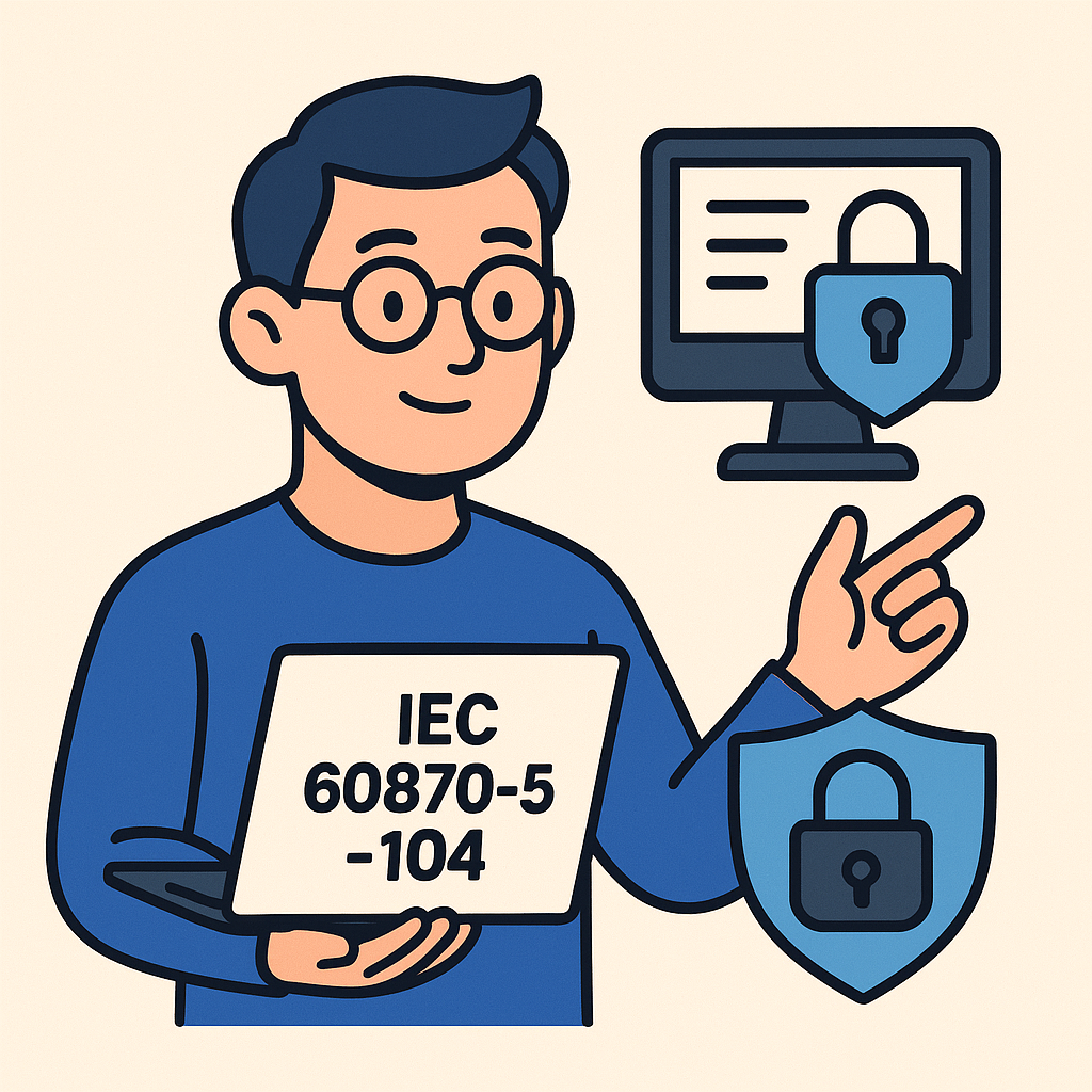 IEC 60870-5-104 protocol diagram